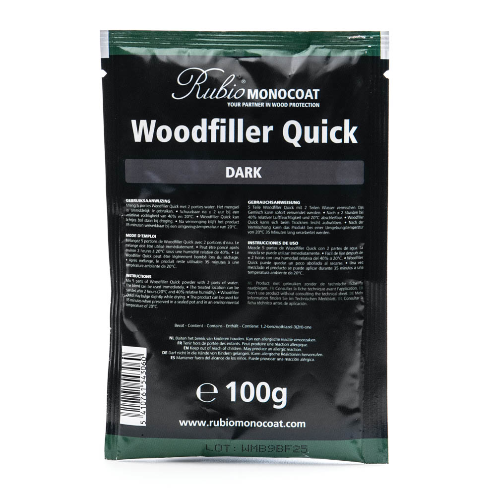 product: Rubio Monocoat Woodfiller Quick - Dark - 100 grams shown