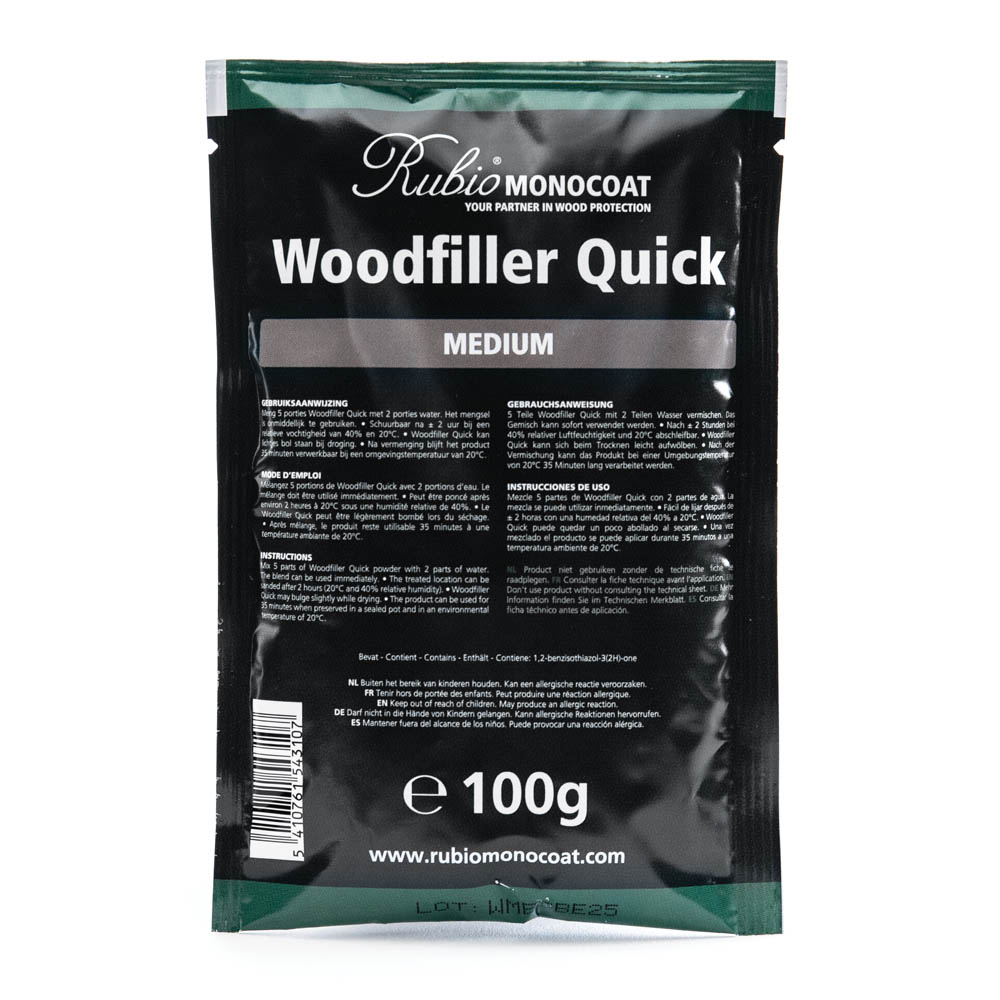 product: Rubio Monocoat Woodfiller Quick - Medium - 100 grams shown