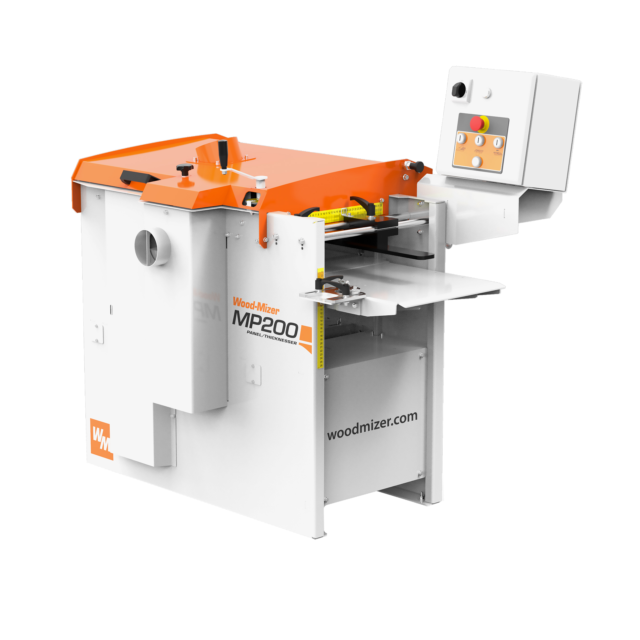 product: Wood-Mizer MP200 2-Sided Planer / Moulder - 230v 3 Phase with Variable Feed shown