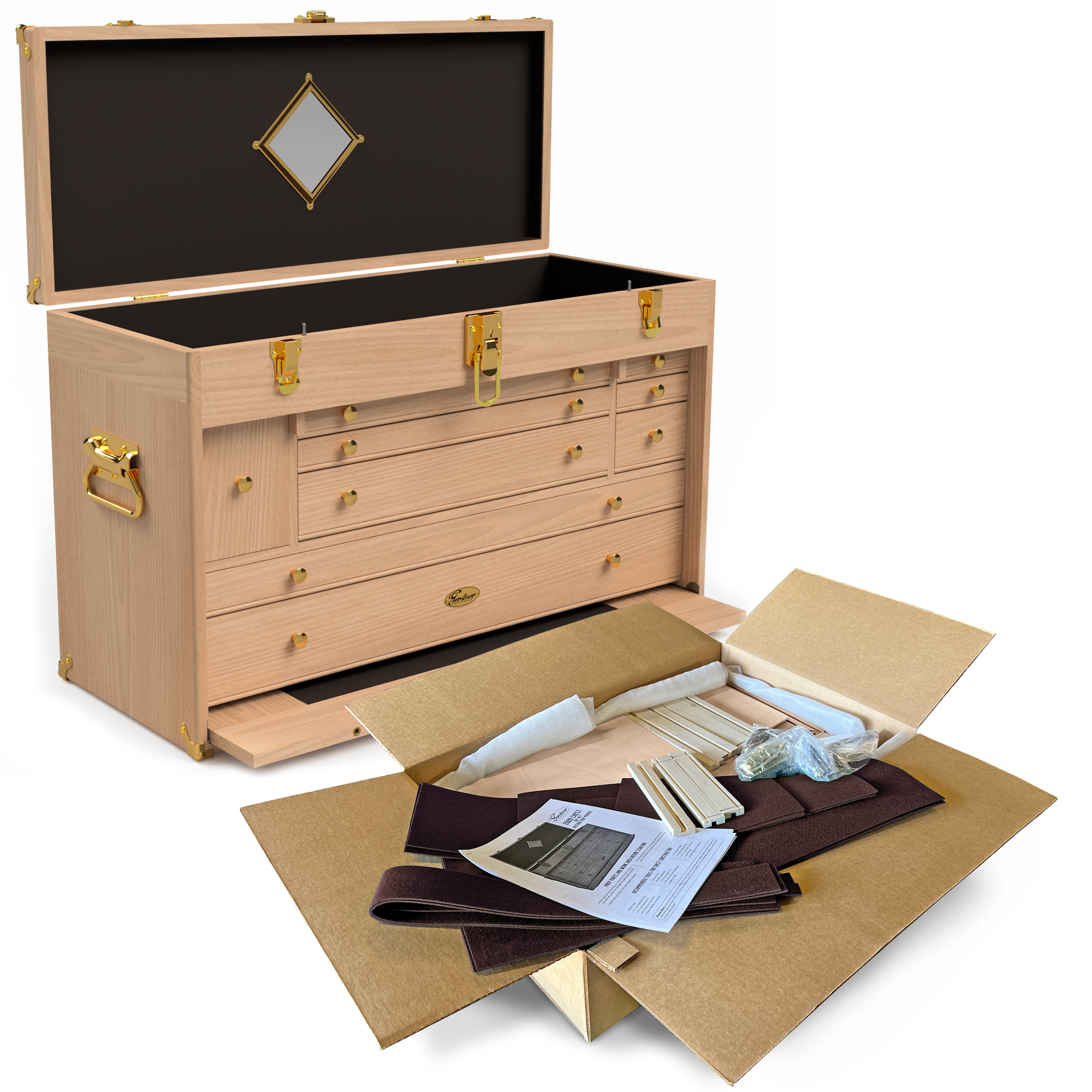 product: Gerstner 2609 MasterCraftsman Chest - DIY Kit in Cherry shown