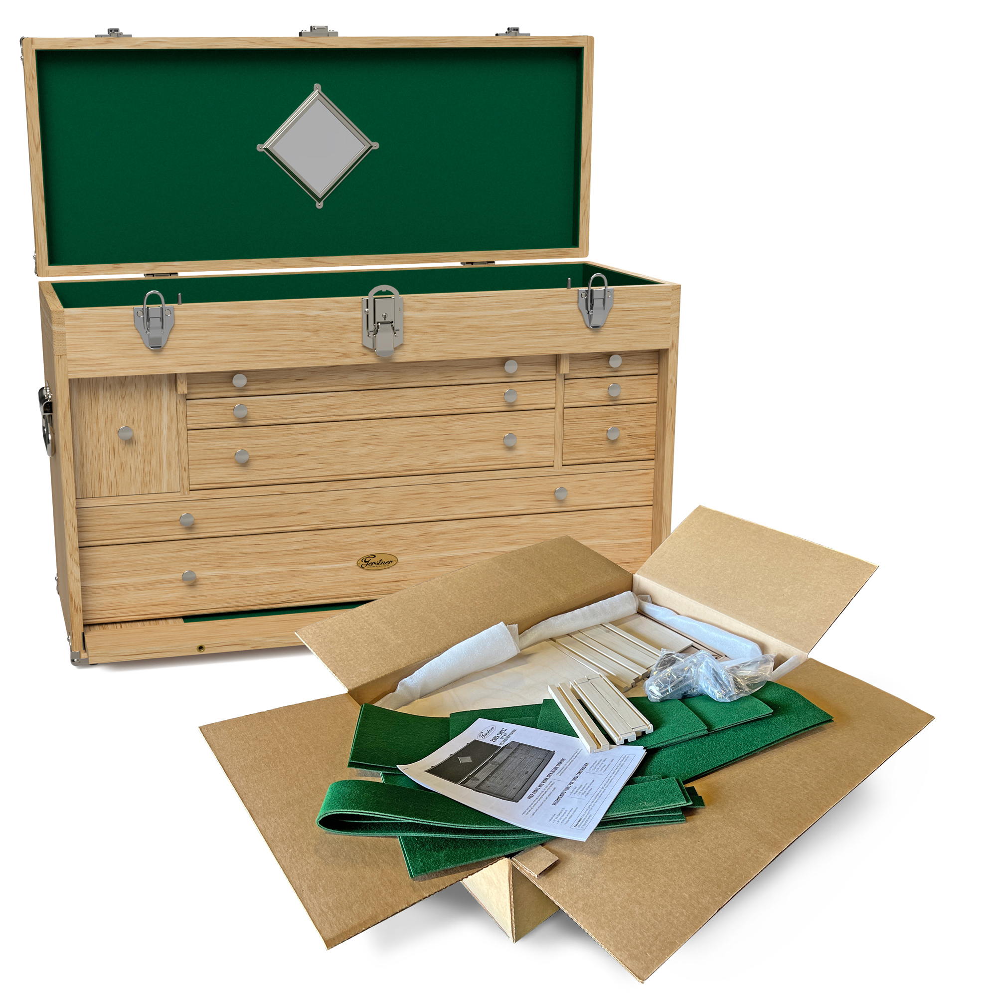 product: Gerstner 2609 MasterCraftsman Chest - DIY Kit in White Oak shown