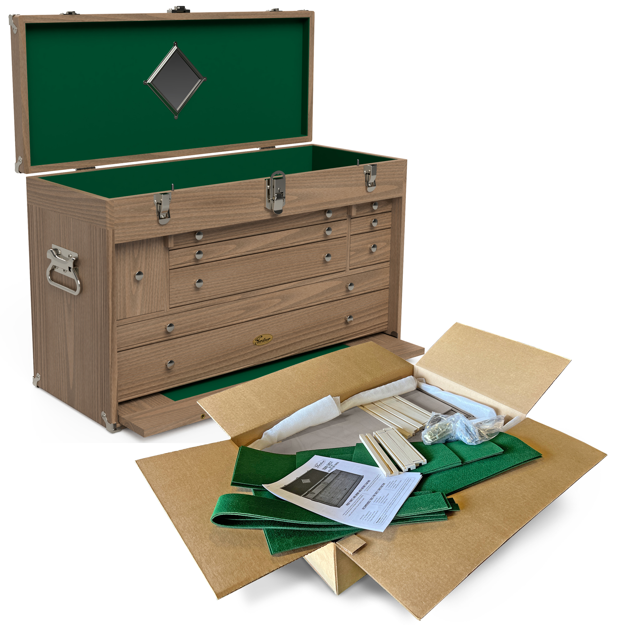 product: Gerstner 2609 MasterCraftsman Chest - DIY Kit in Black Walnut shown