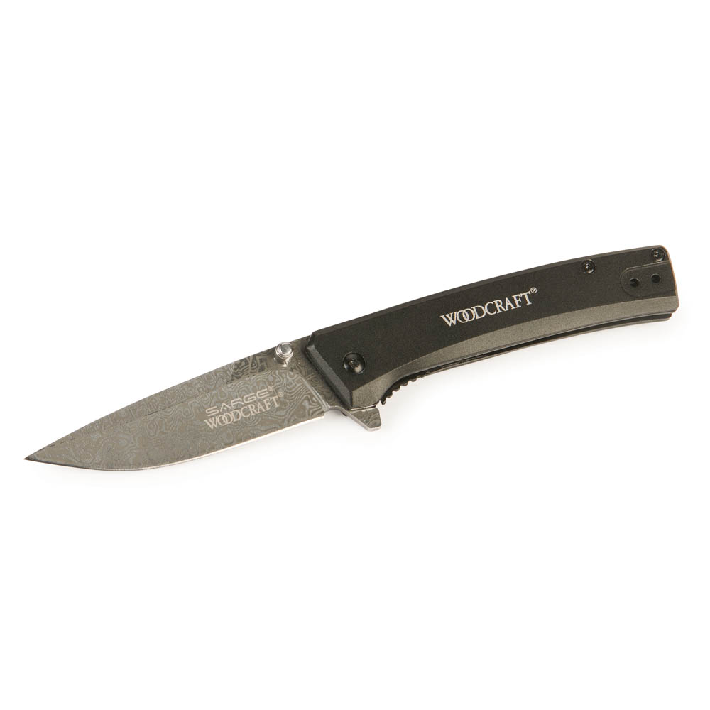 product: Sarge 2024 Edition Woodcraft Drop Point Pocket Knife - 3-1/4