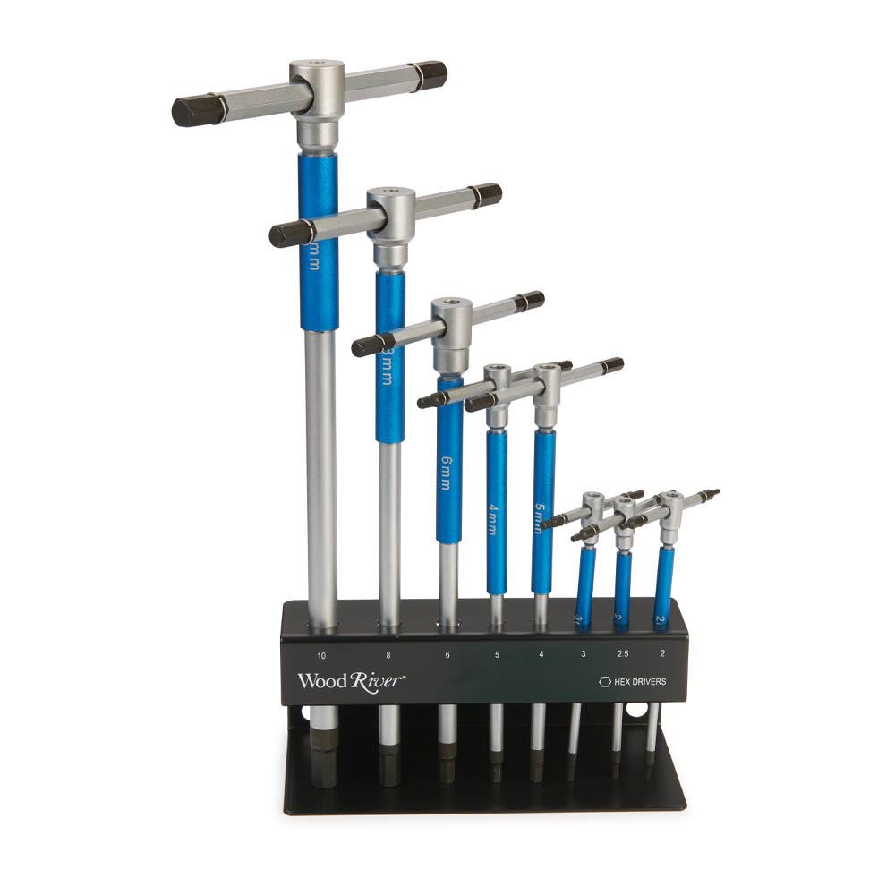 product: WoodRiver Spinner Wrench Set - Metric shown