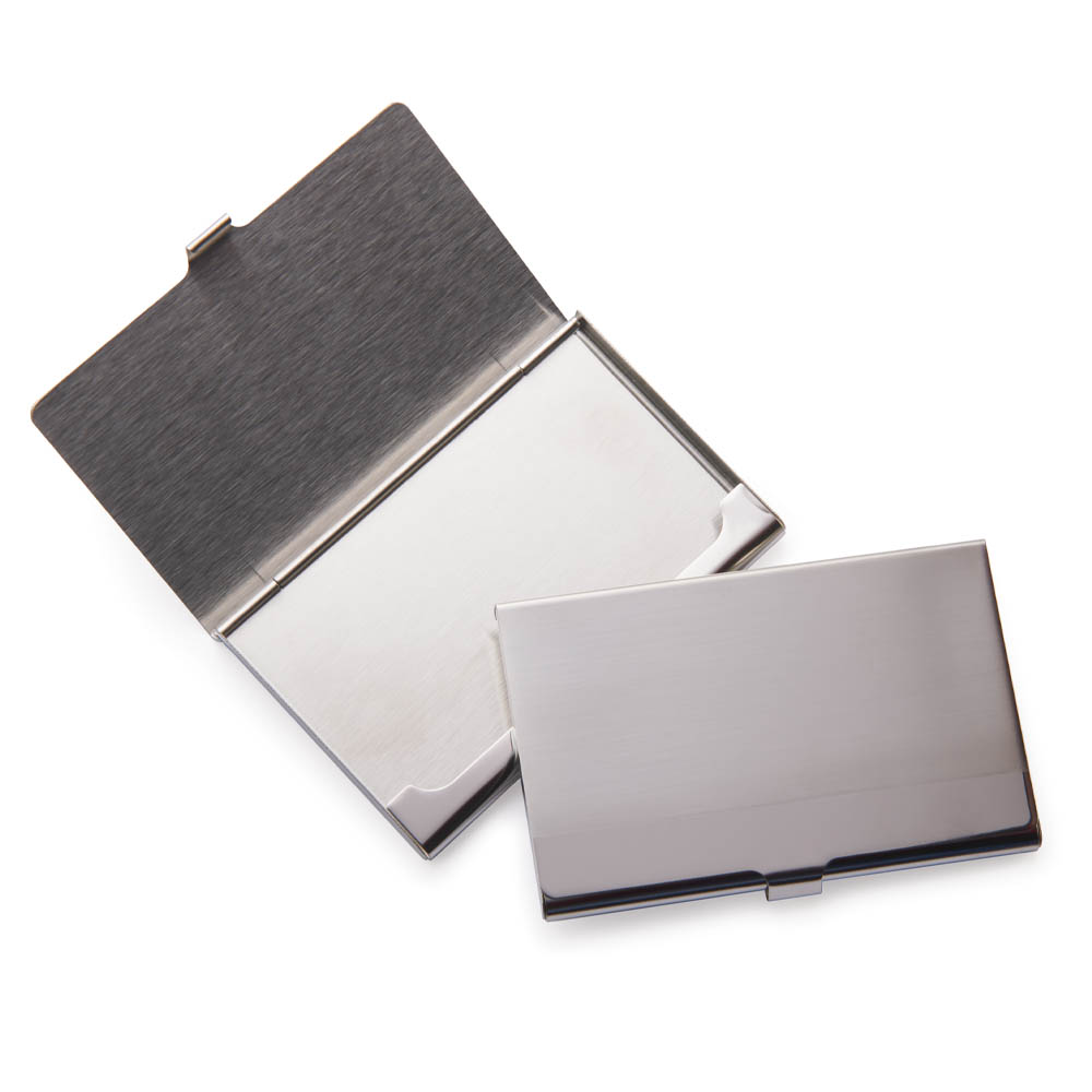 product: xTool Engravable Metal Business Card Holders - Aluminum - 2 Piece shown