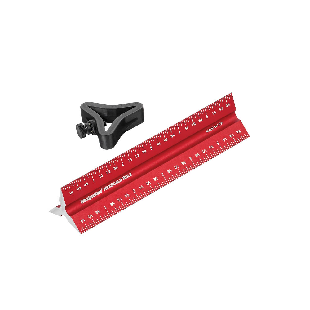 product: Woodpeckers HexScale Rule with Stop - 6