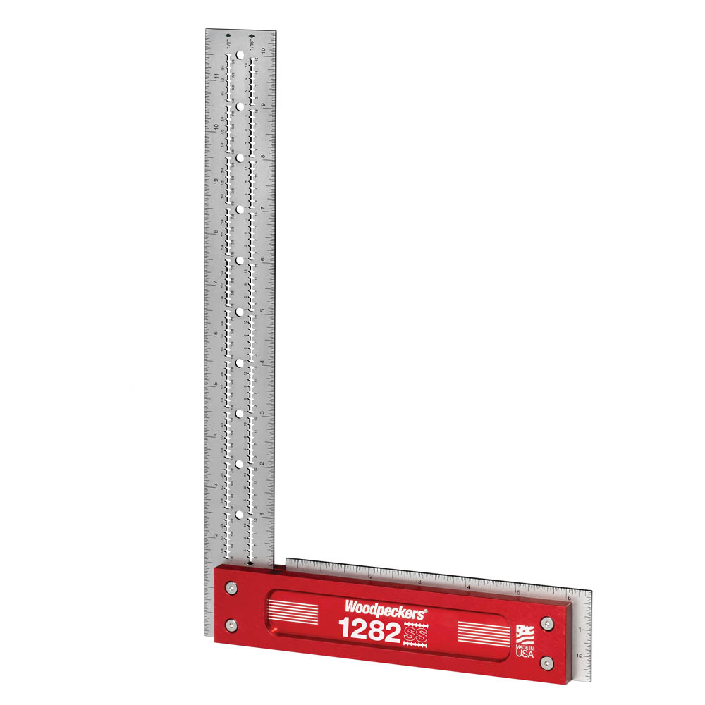 product: Woodpeckers Stainless Steel Square with Rack-It - 12