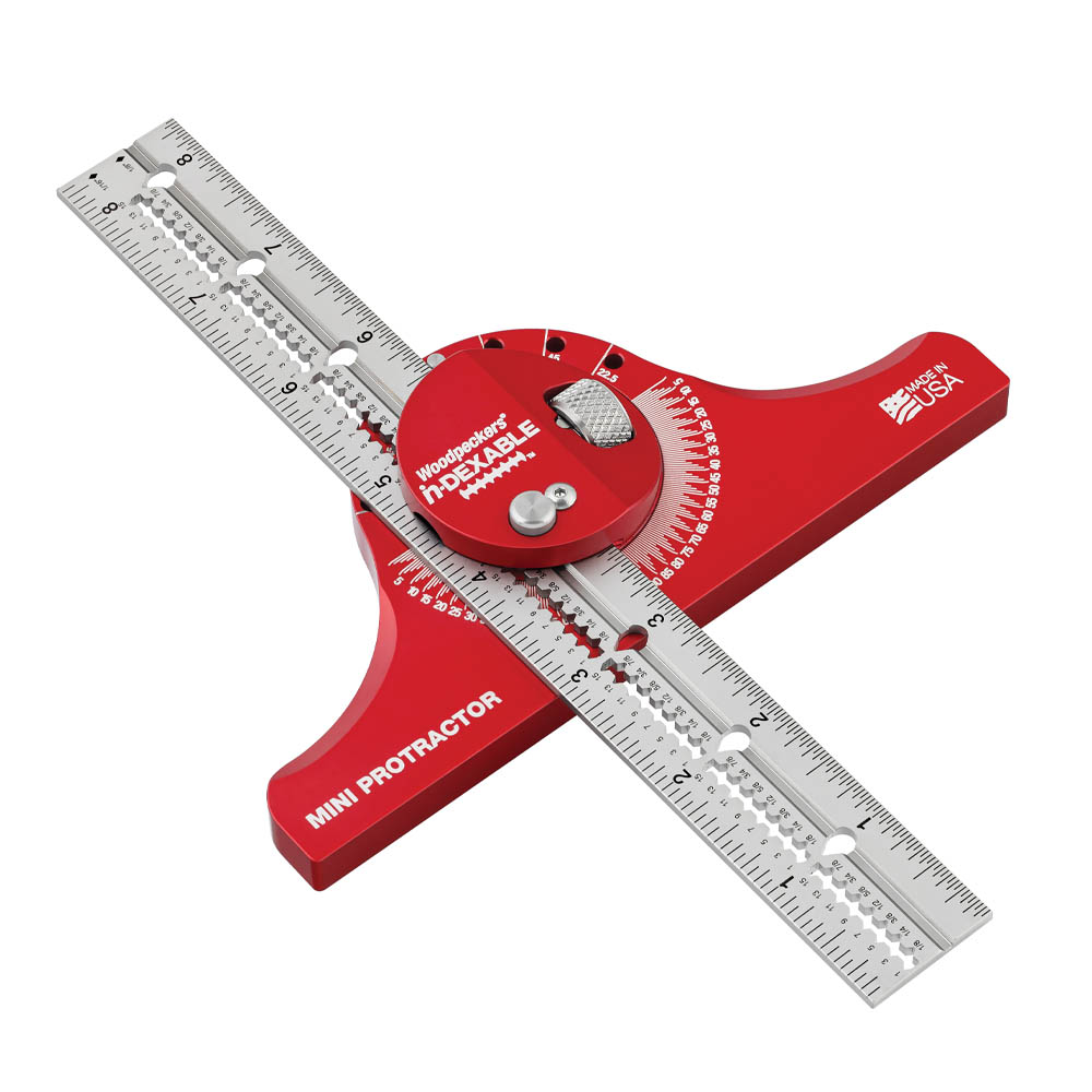 product: Woodpeckers Mini in-DEXABLE Protractor with Rack-It - 8