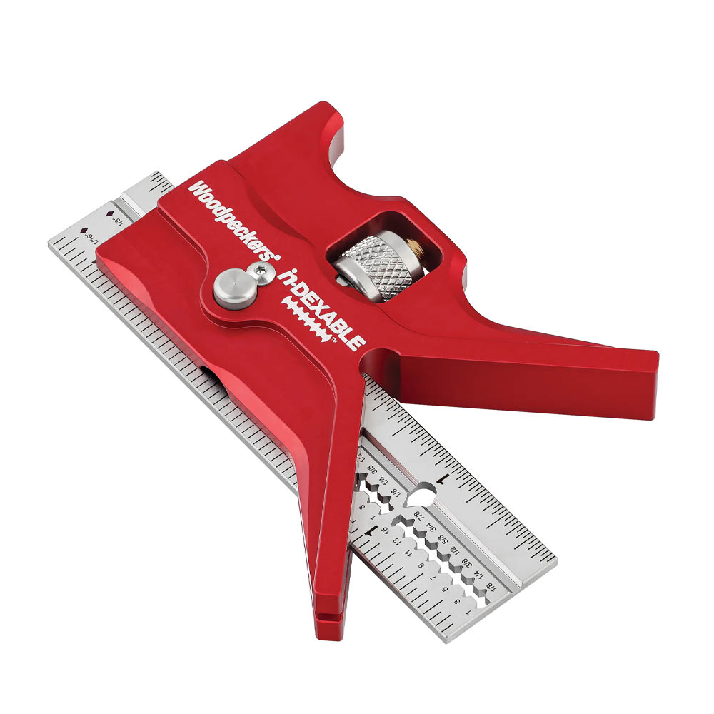 product: Woodpeckers Mini in-DEXABLE Center Finder with Rack-It shown
