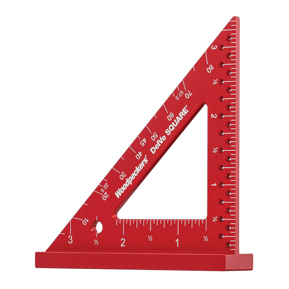 product: Woodpeckers DelVe Square with Rack-It - Aluminum - 3-1/2