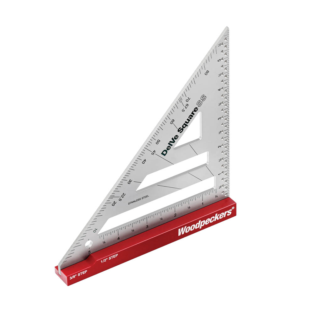 product: Woodpeckers DelVe Square with Rack-It - Stainless Steel - 6
