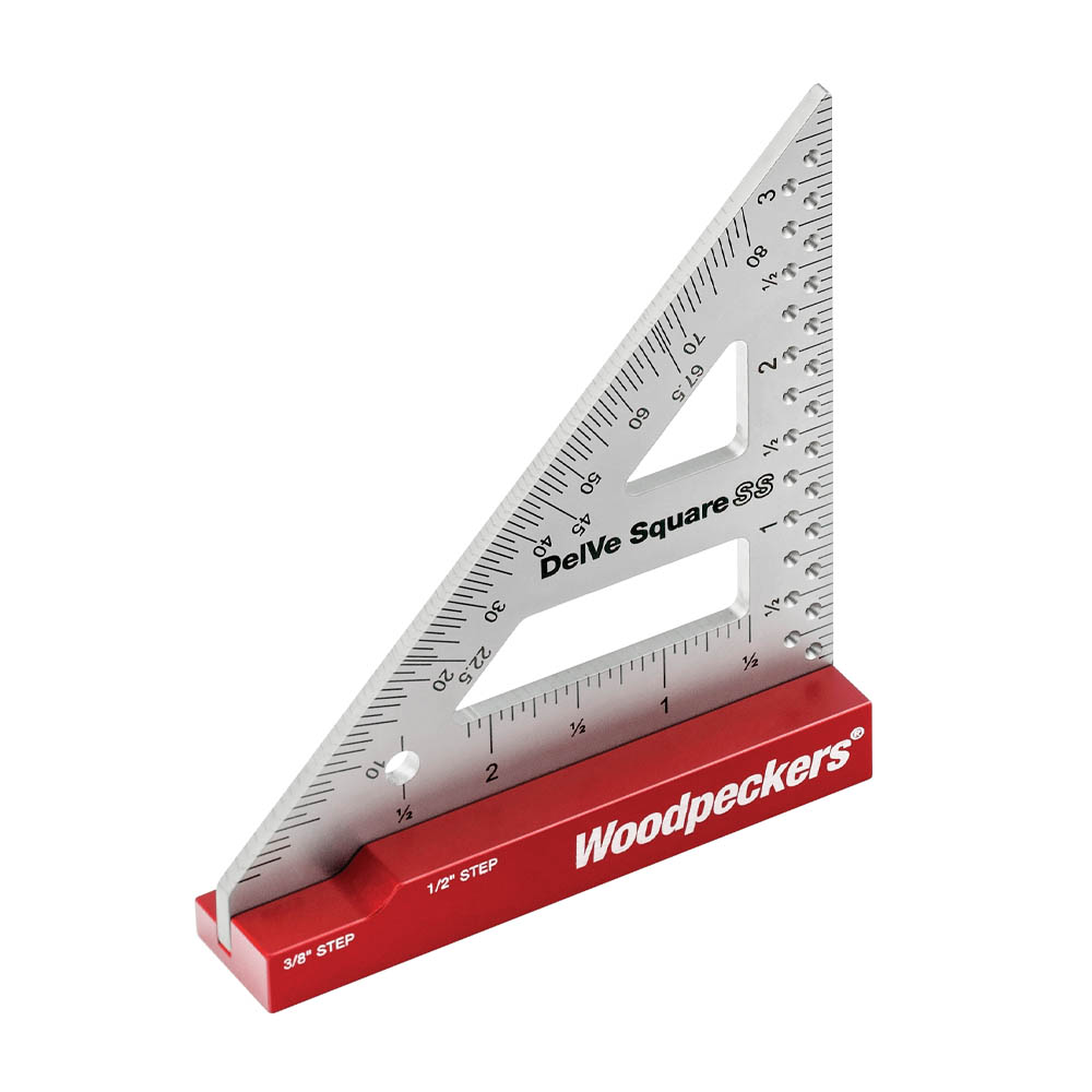 product: Woodpeckers DelVe Square with Rack-It - Stainless Steel - 3-1/2