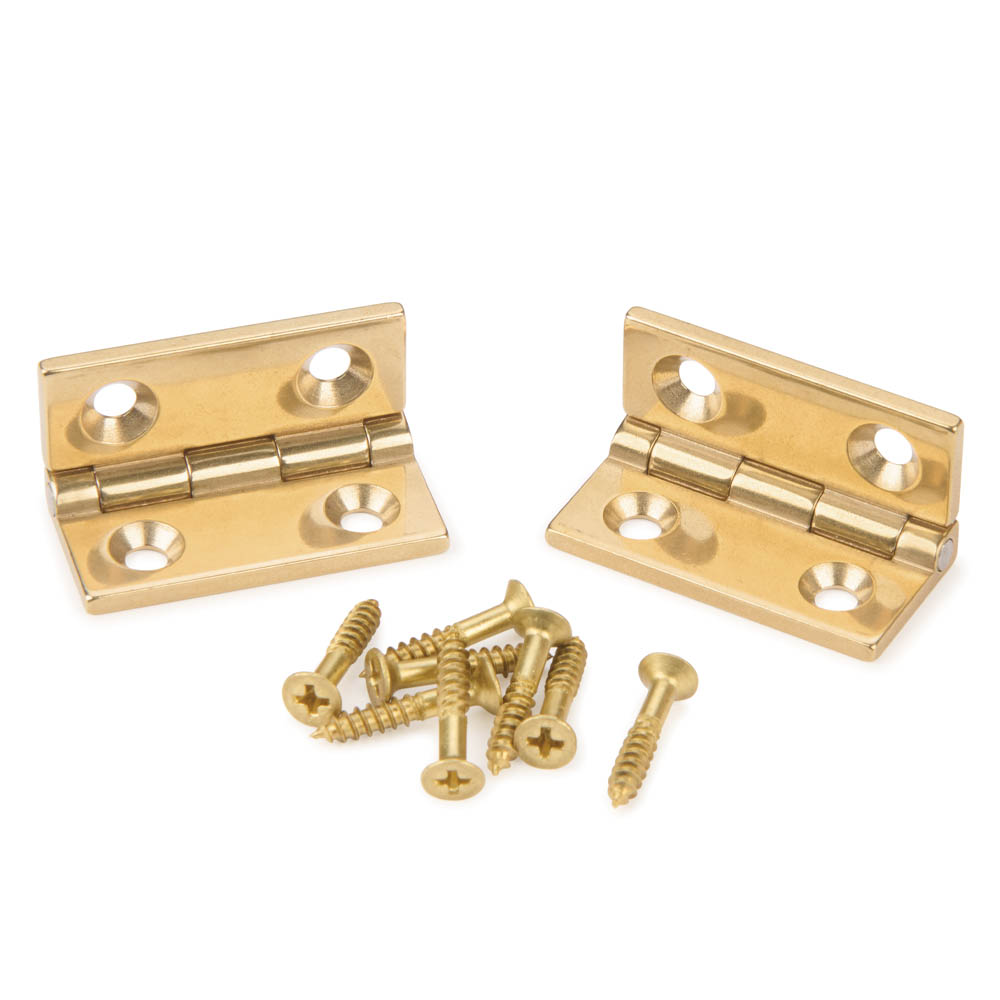 product: HIGHPOINT Brass Box Hinge - 1 Pair shown