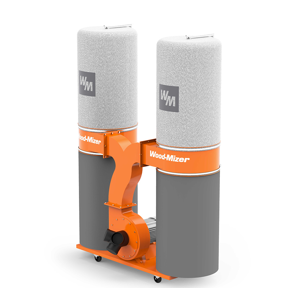 product: Wood-Mizer 2 Bag Dust Collection System - 120V shown