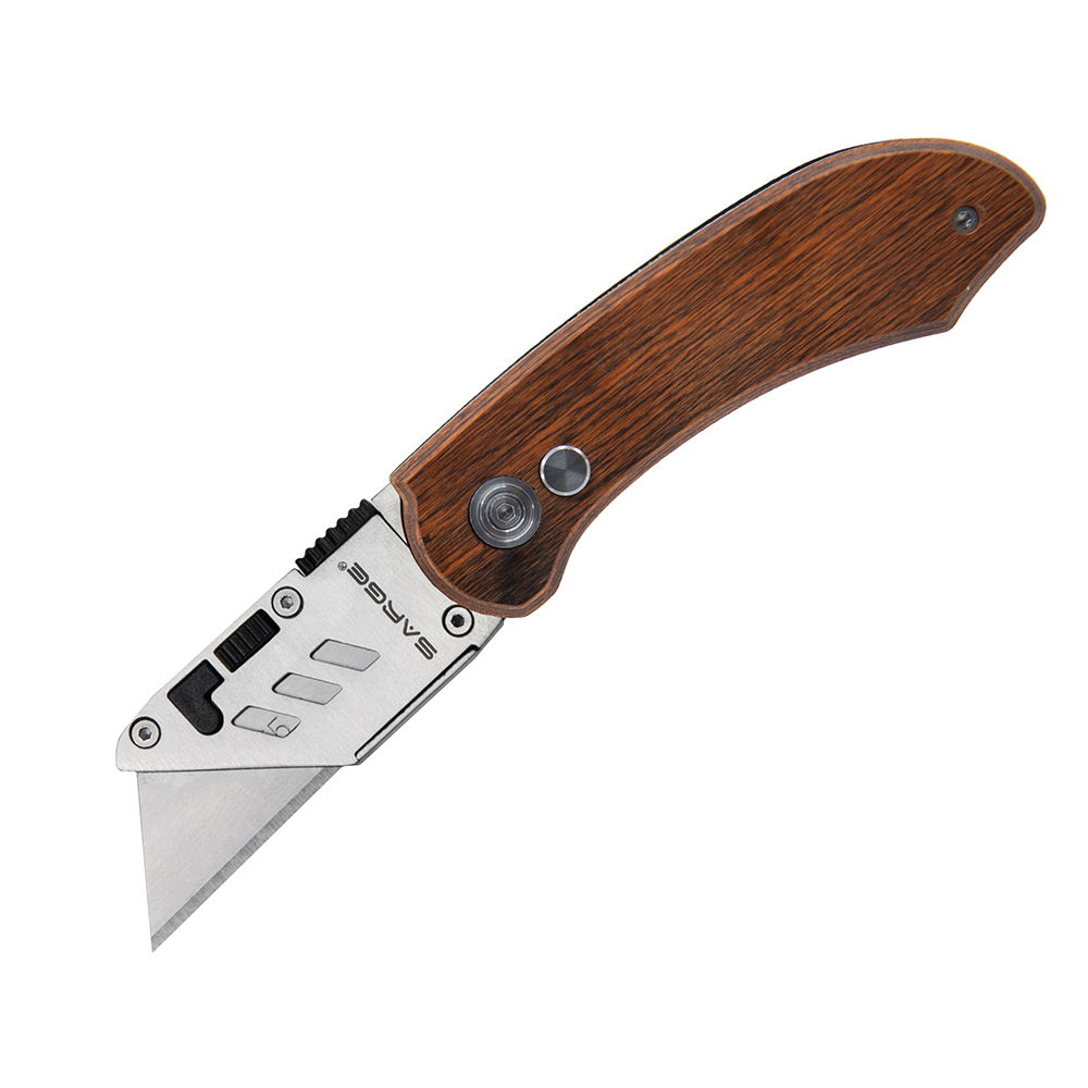 product: Sarge Pakkawood Switch - Utility Knife shown
