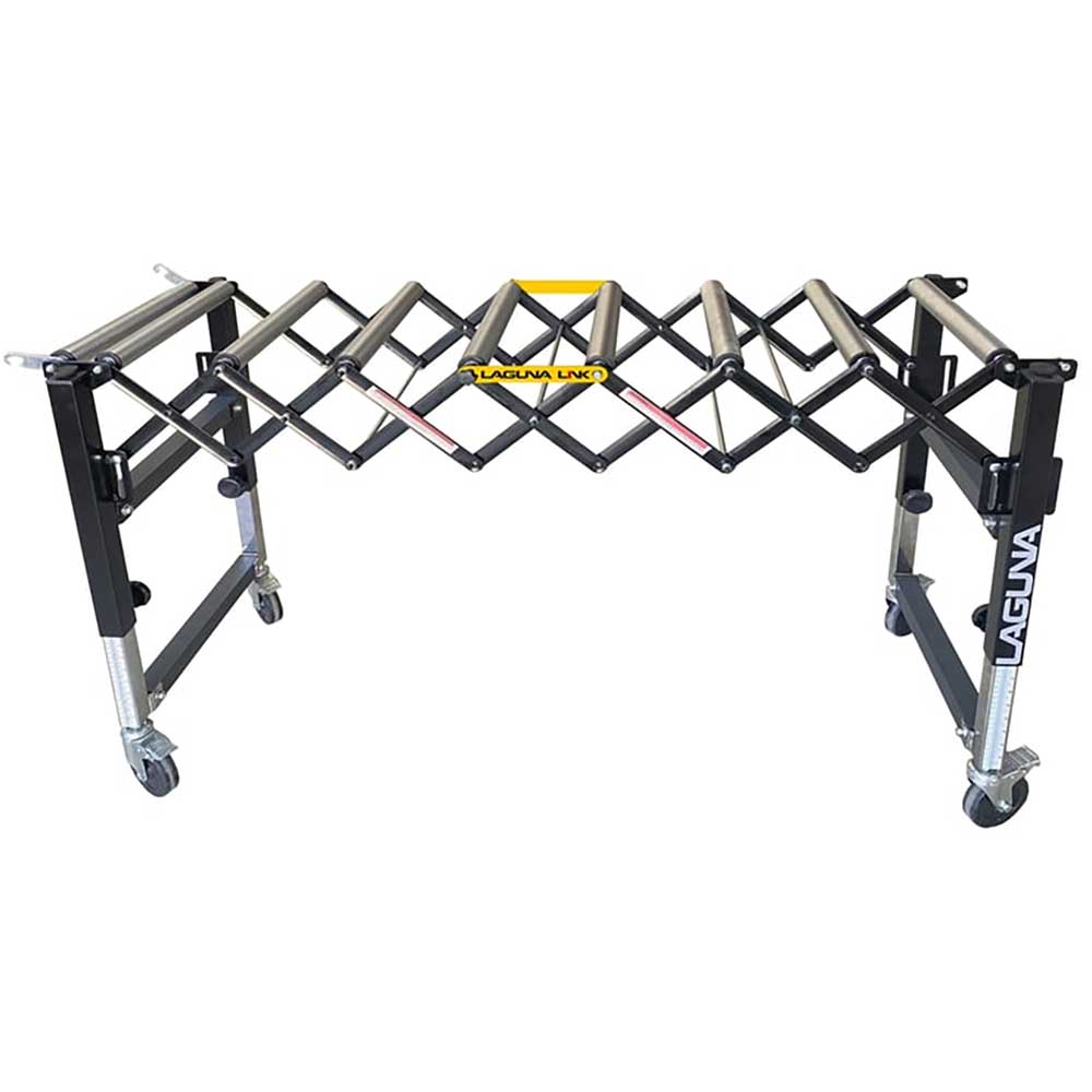 product: Laguna XP14 14 Inch Flexible Roller Conveyer Table shown