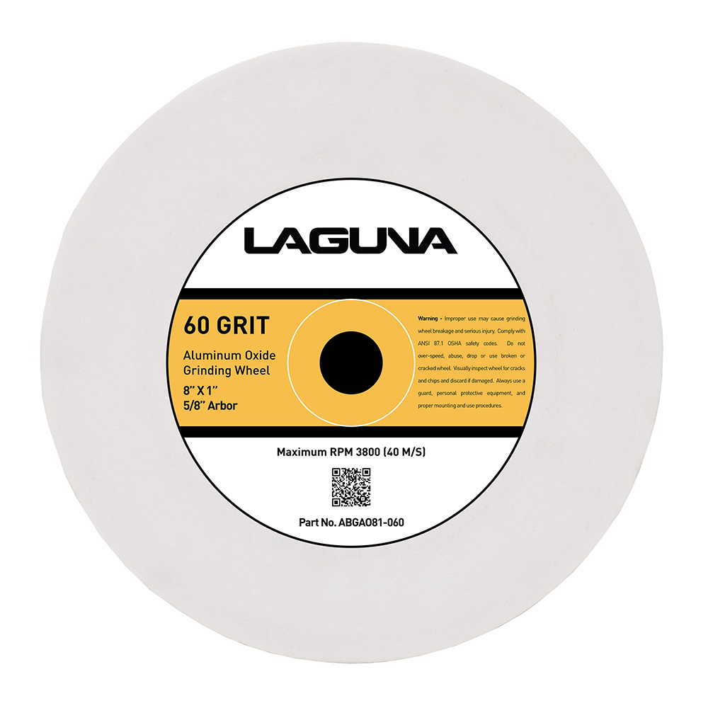 product: Laguna Aluminum Oxide Bench Grinding Wheel - 60 Grit shown