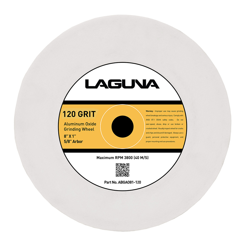 product: Laguna Aluminum Oxide Bench Grinding Wheel - 120 Grit shown