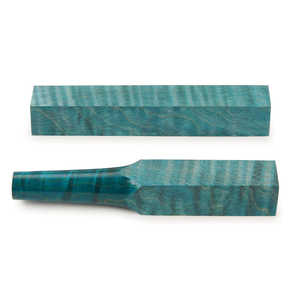 product: Woodcraft Woodshop Stabilized & Dyed Curly Maple Pen Blank - 3/4