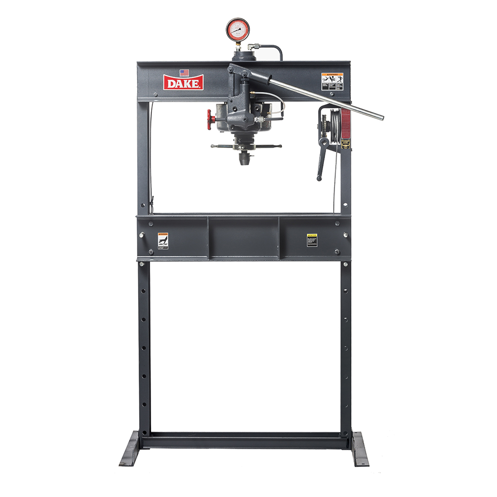 product: Dake Hydraulic Press - Hand Operated - 25 Ton shown
