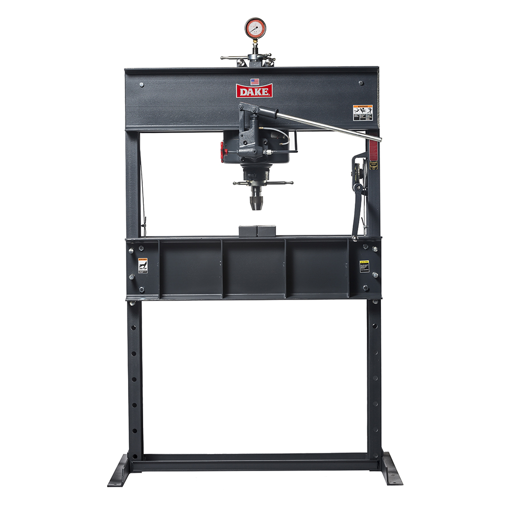 product: Dake Hydraulic Press - Hand Operated - 75-Ton shown