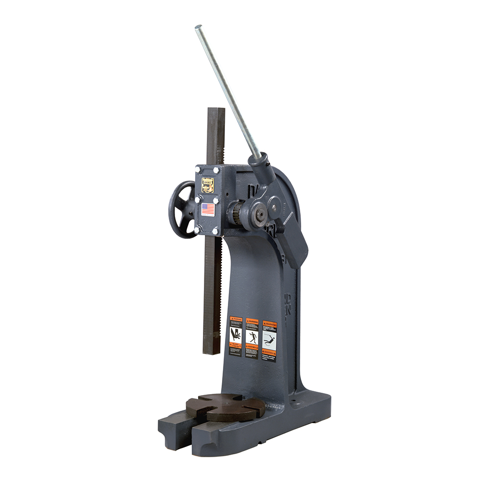 product: Dake 3-Ton Broaching Ratchet Leverage Press shown
