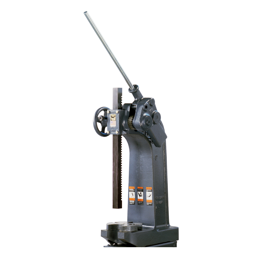 product: Dake 6-Ton Compound Leverage Press - Cast Iron Base Included shown
