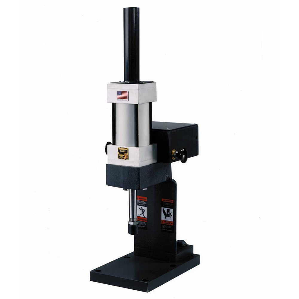 product: Dake 1,000 Pound Capacity Air Operated Bench Press shown