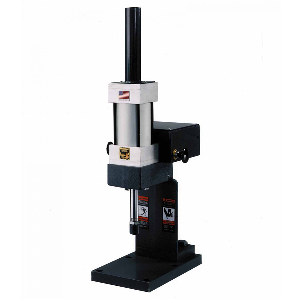 product: Dake 2,000 Pound Capacity Air Operated Bench Press shown