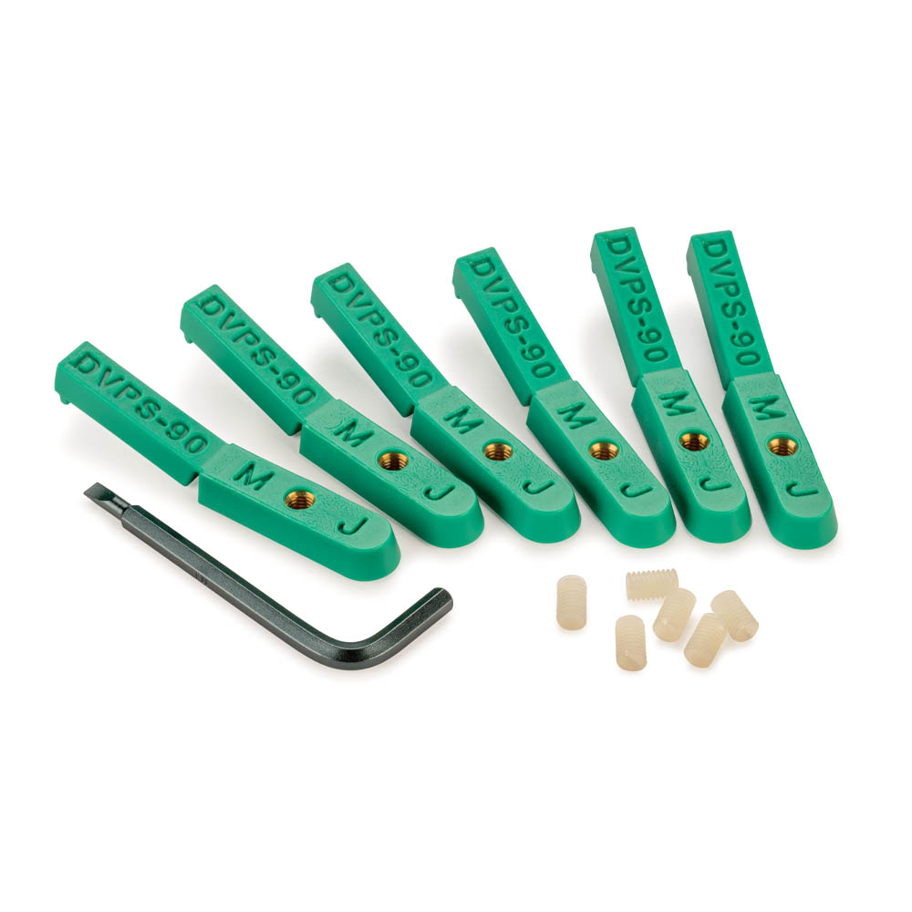 product: Microjig MATCHFIT Dovetail Pop Stop - 6 Piece shown