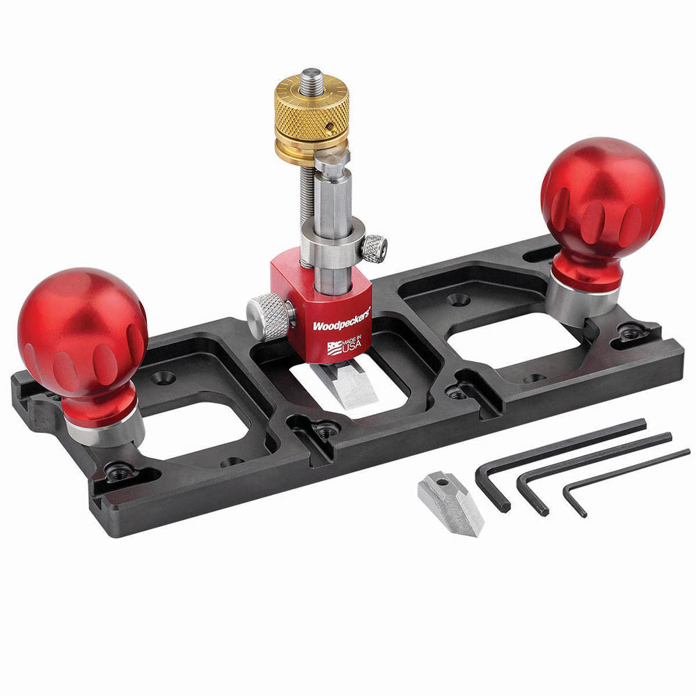 product: Woodpeckers Router Plane with Straight and Spear Point Blades shown