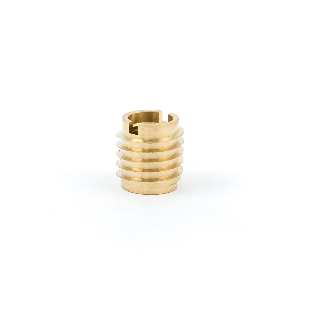 product: E-Z LOK E-Z Knife Threaded Insert for Hard Wood - Brass - M6-1.0 - 10 Pack shown