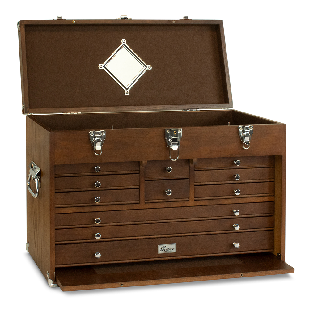 product: Gerstner International T24-D 11-Drawer Top Chest- Dark Oak shown