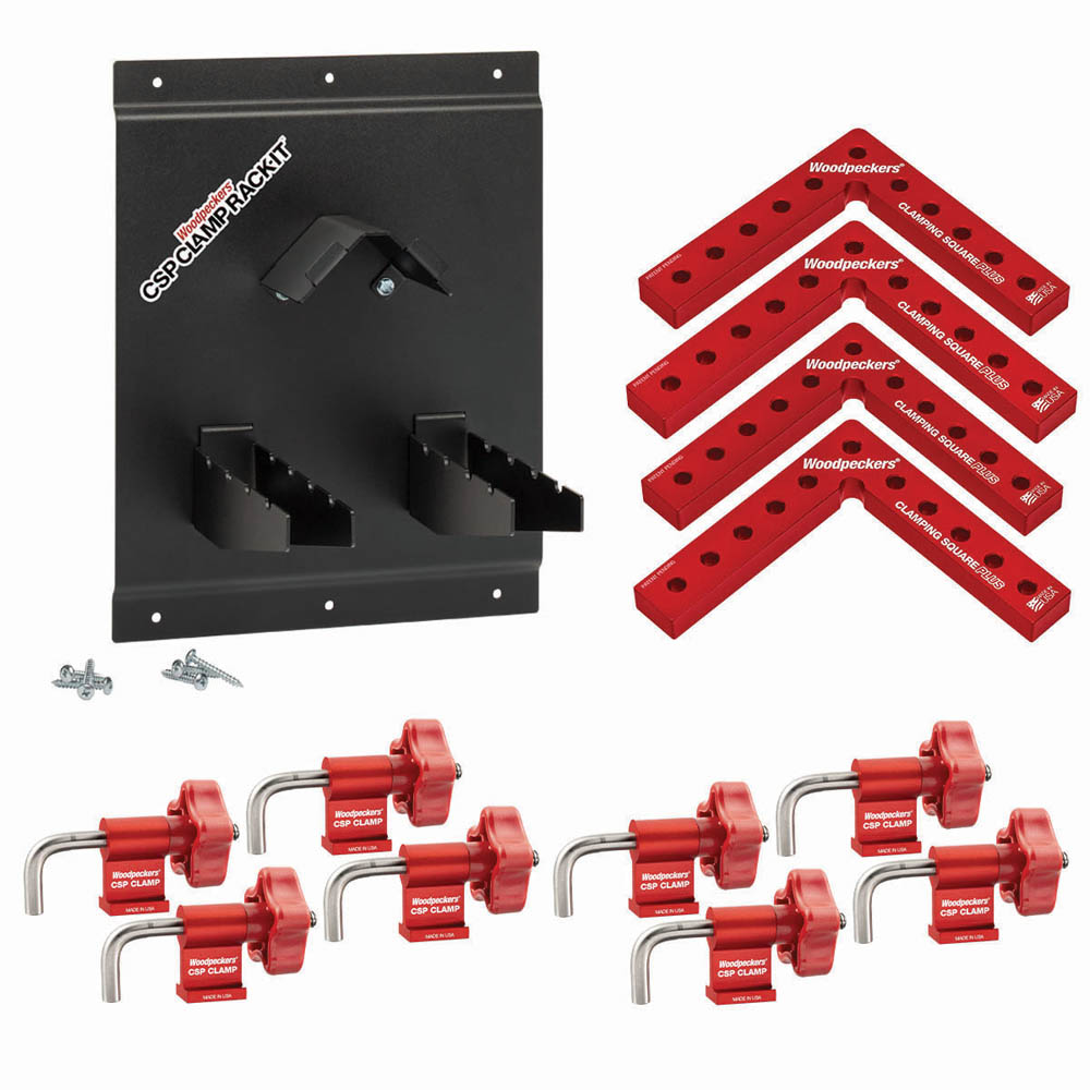 product: Woodpeckers Clamping Square Set with Rack-It shown