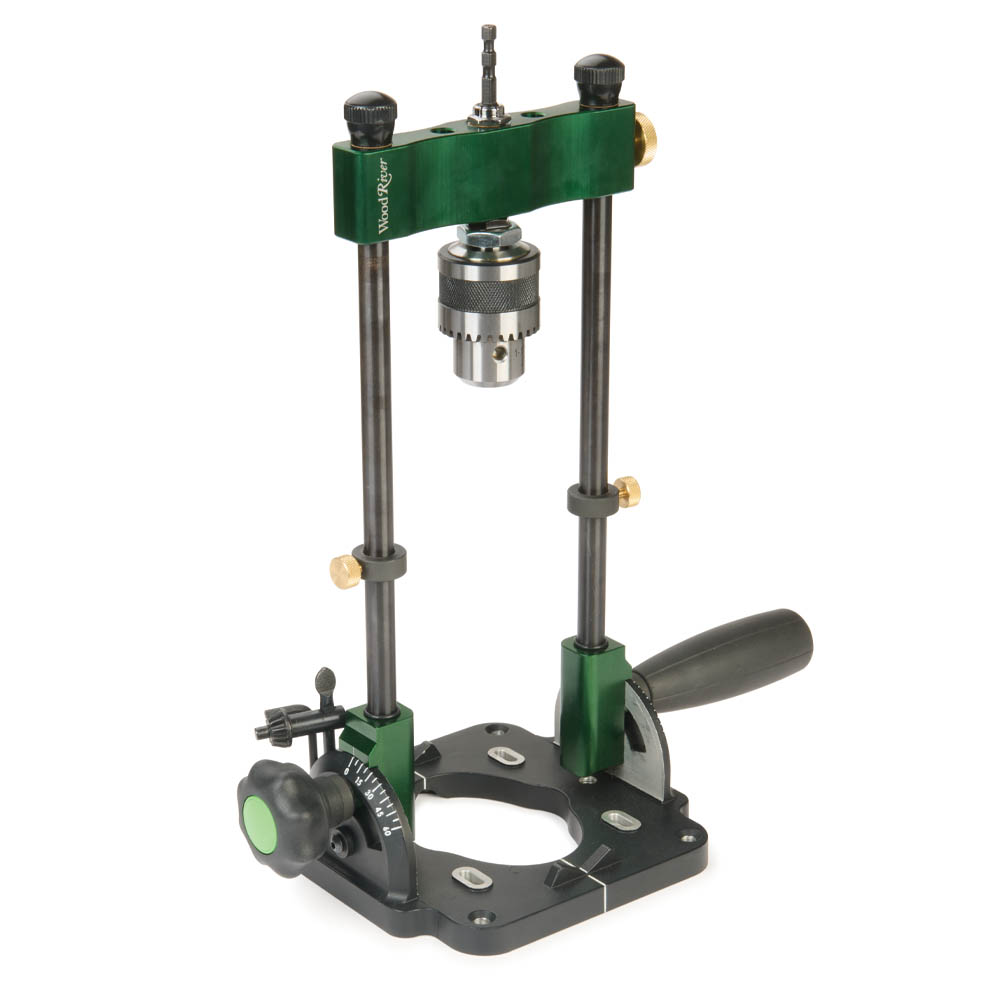 product: WoodRiver Portable Drill Guide shown