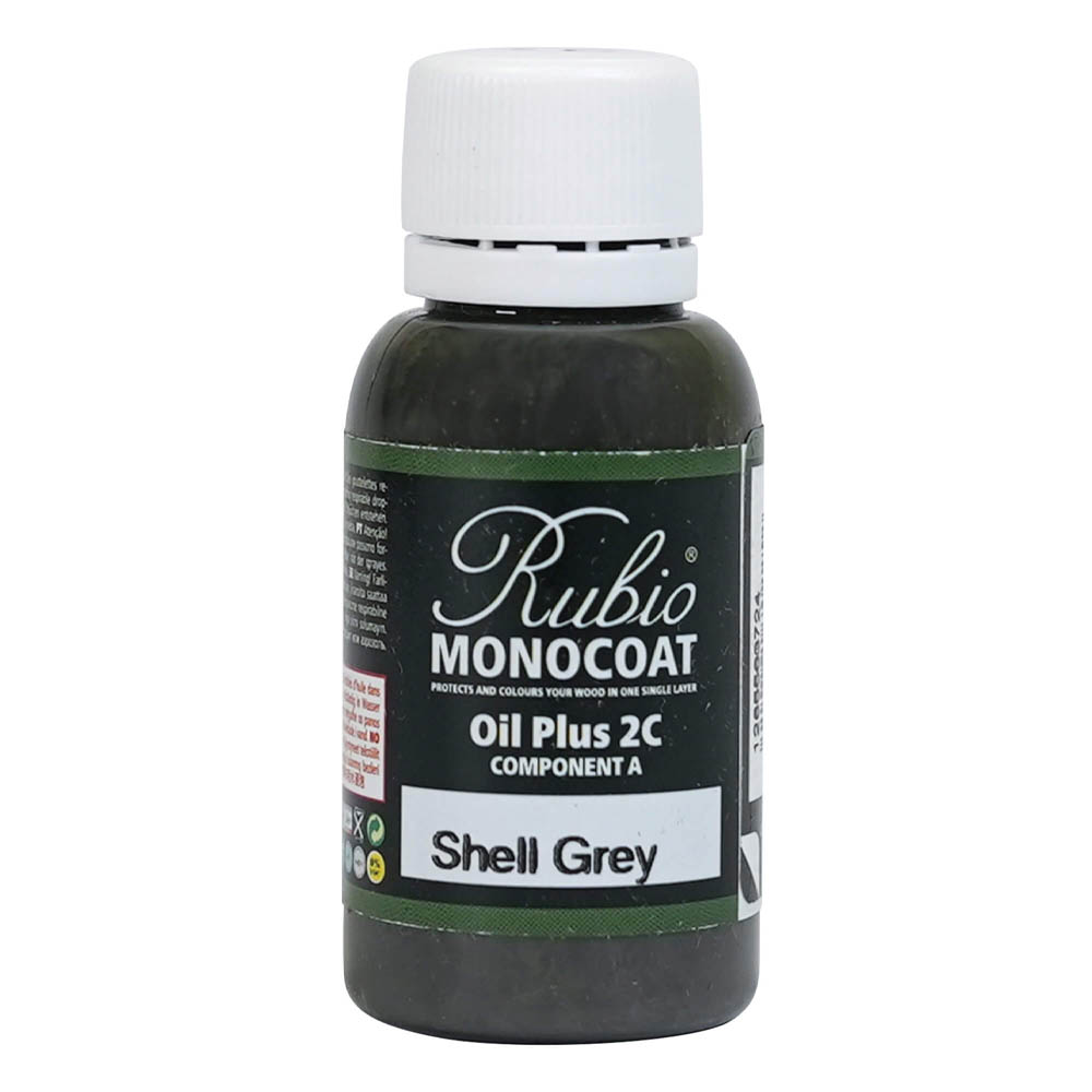 product: Rubio Monocoat Oil Plus Part A - Oil Only - Shell Grey - 20 ml shown