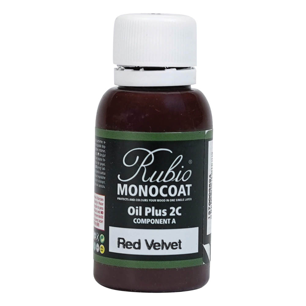 product: Rubio Monocoat Oil Plus Part A - Oil Only - Red Velvet - 20 ml shown