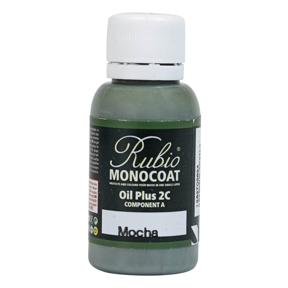 product: Rubio Monocoat Oil Plus Part A - Oil Only - Mocha - 20 ml shown