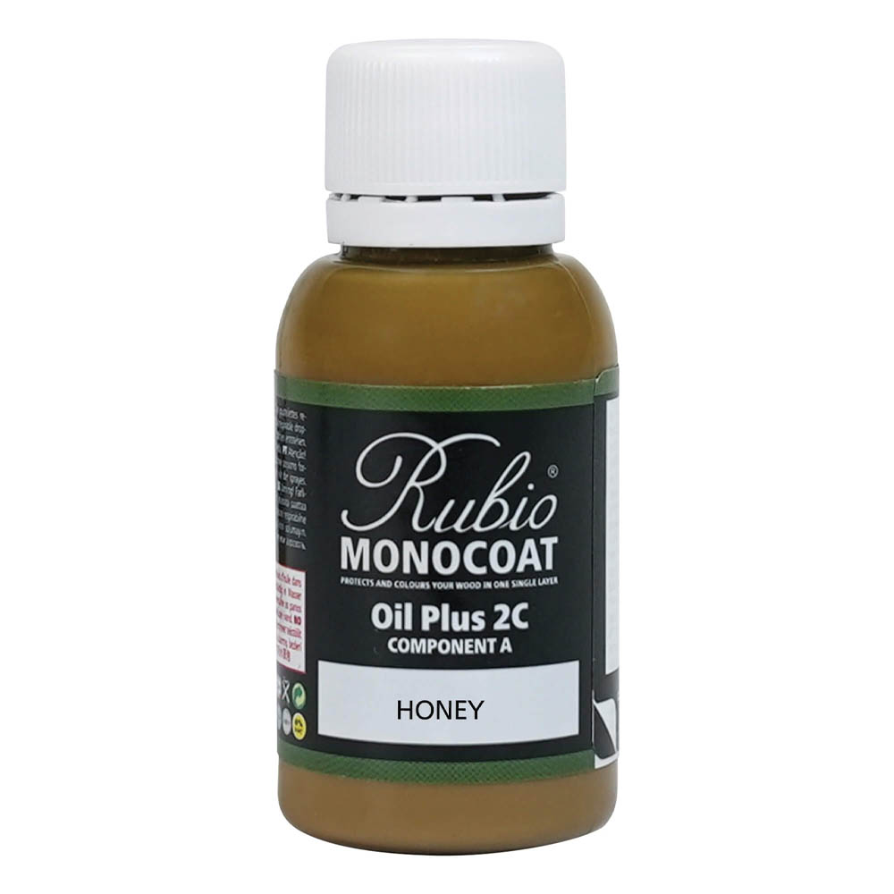 product: Rubio Monocoat Oil Plus Part A - Oil Only - Honey - 20 ml shown