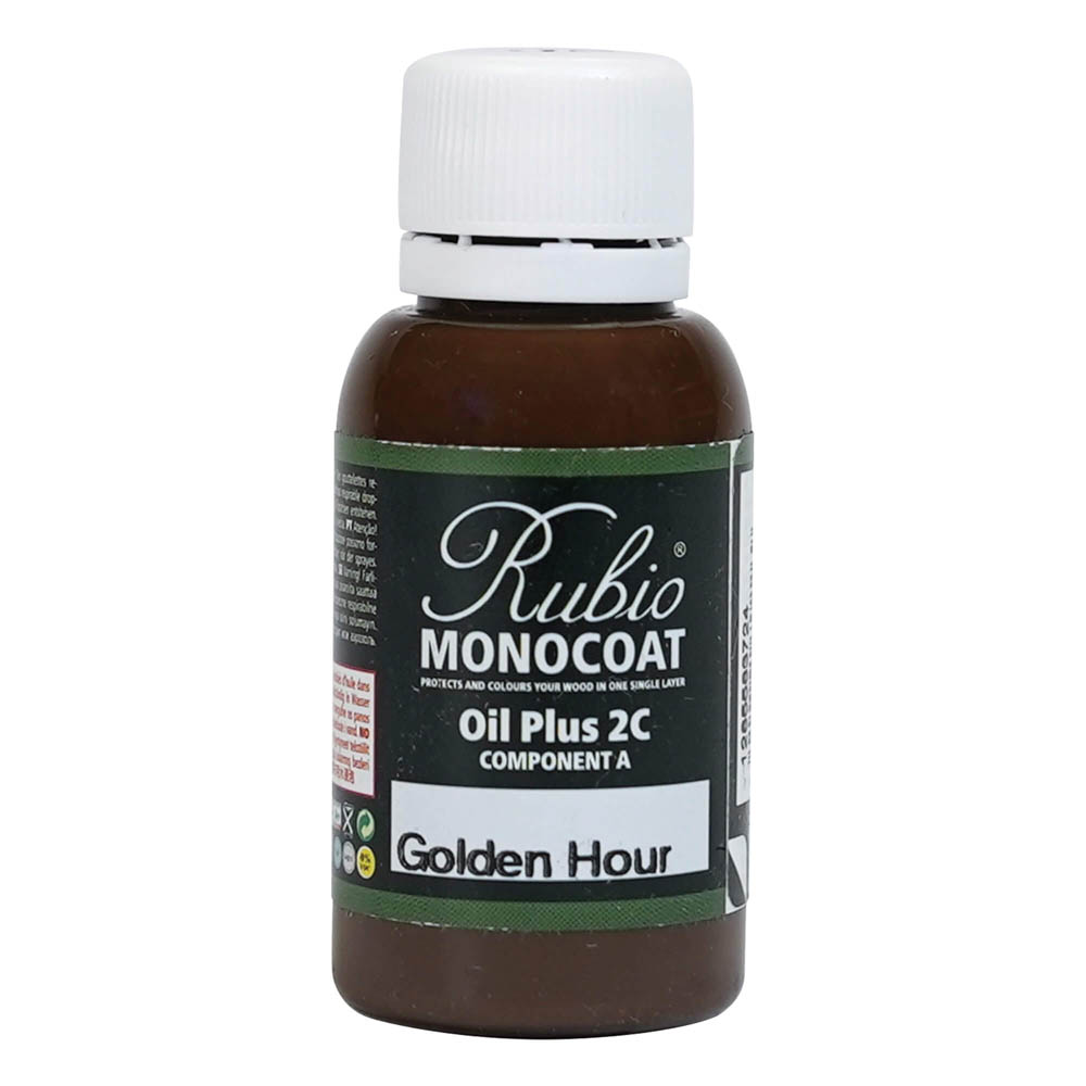 product: Rubio Monocoat Oil Plus Part A - Oil Only - Golden Hour - 20 ml shown