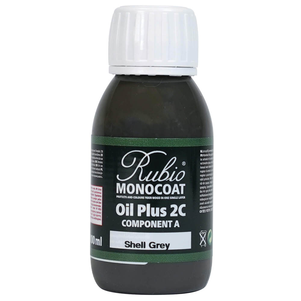 product: Rubio Monocoat Oil Plus Part A - Oil Only - Shell Grey - 100 ml shown