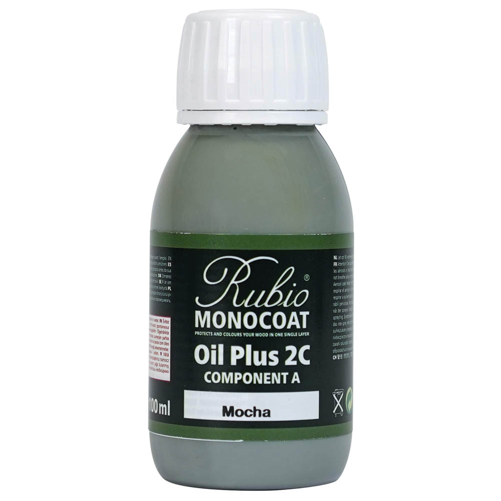 product: Rubio Monocoat Oil Plus Part A - Oil Only - Mocha - 100 ml shown