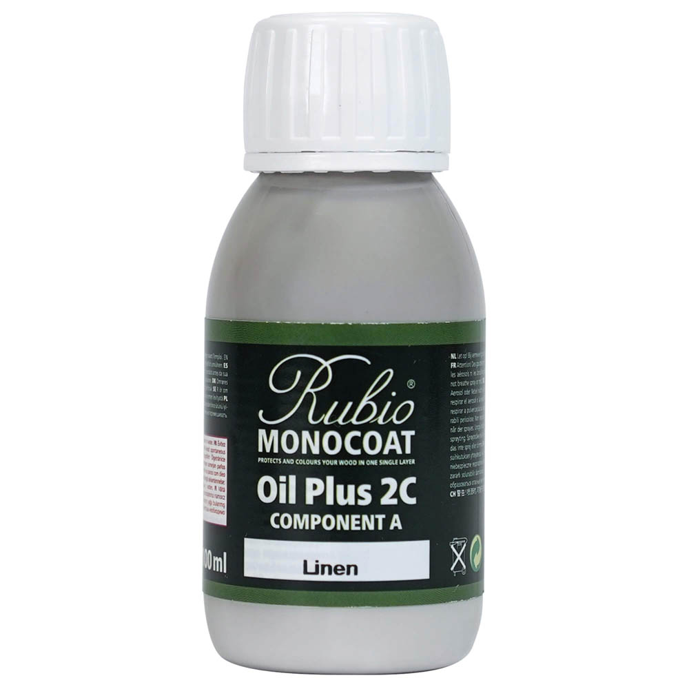 product: Rubio Monocoat Oil Plus Part A - Oil Only - Linen - 100 ml shown
