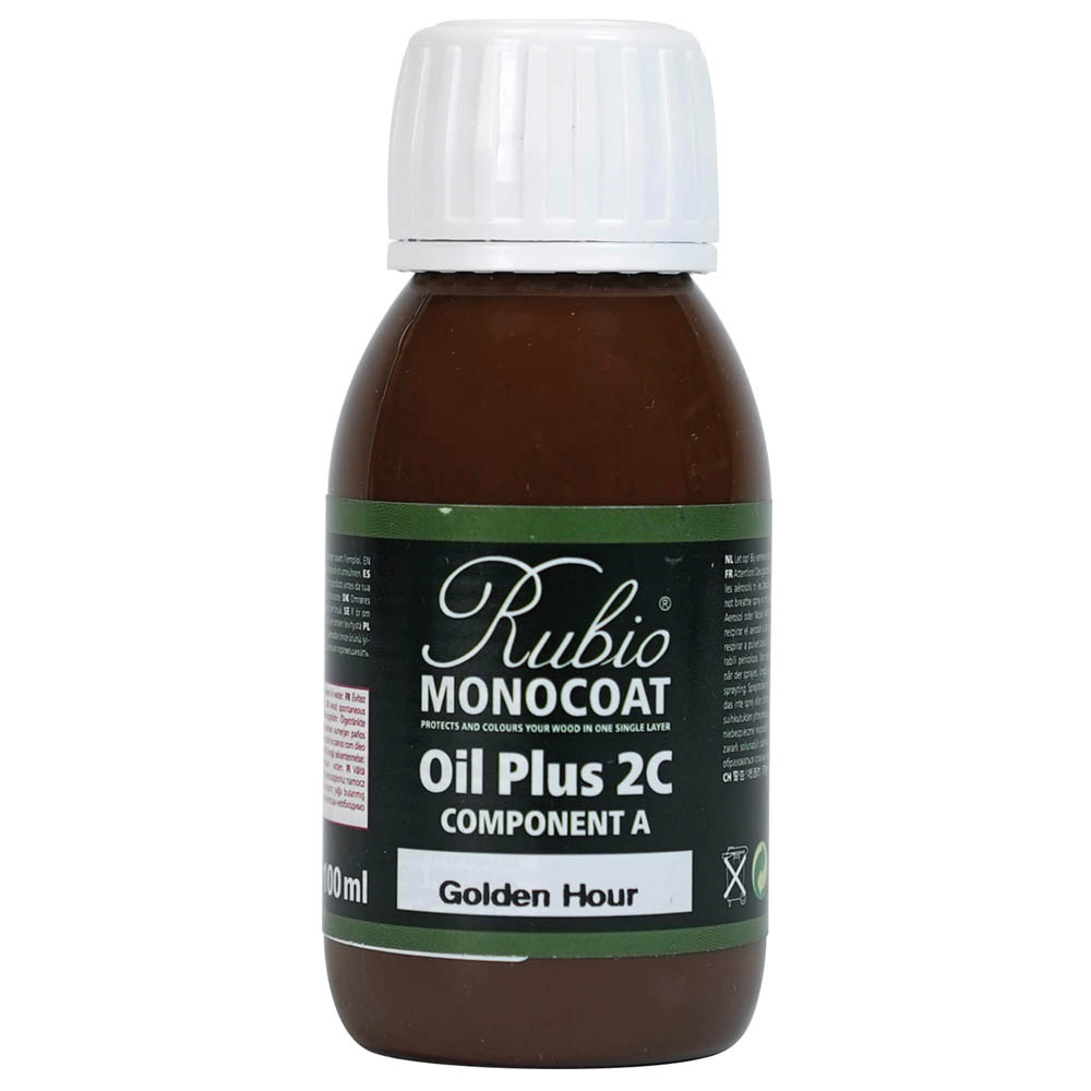 product: Rubio Monocoat Oil Plus Part A - Oil Only - Golden Hour - 100 ml shown