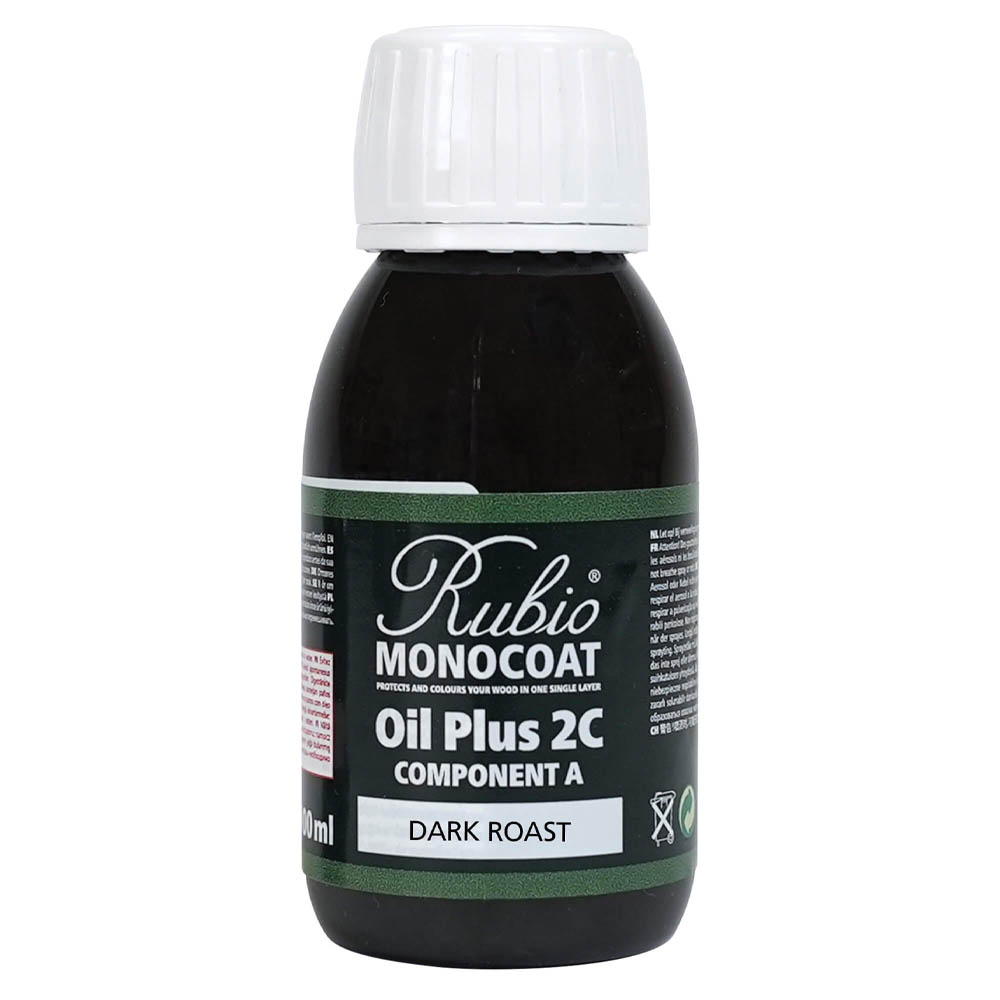 product: Rubio Monocoat Oil Plus Part A - Oil Only - Dark Roast - 100 ml shown