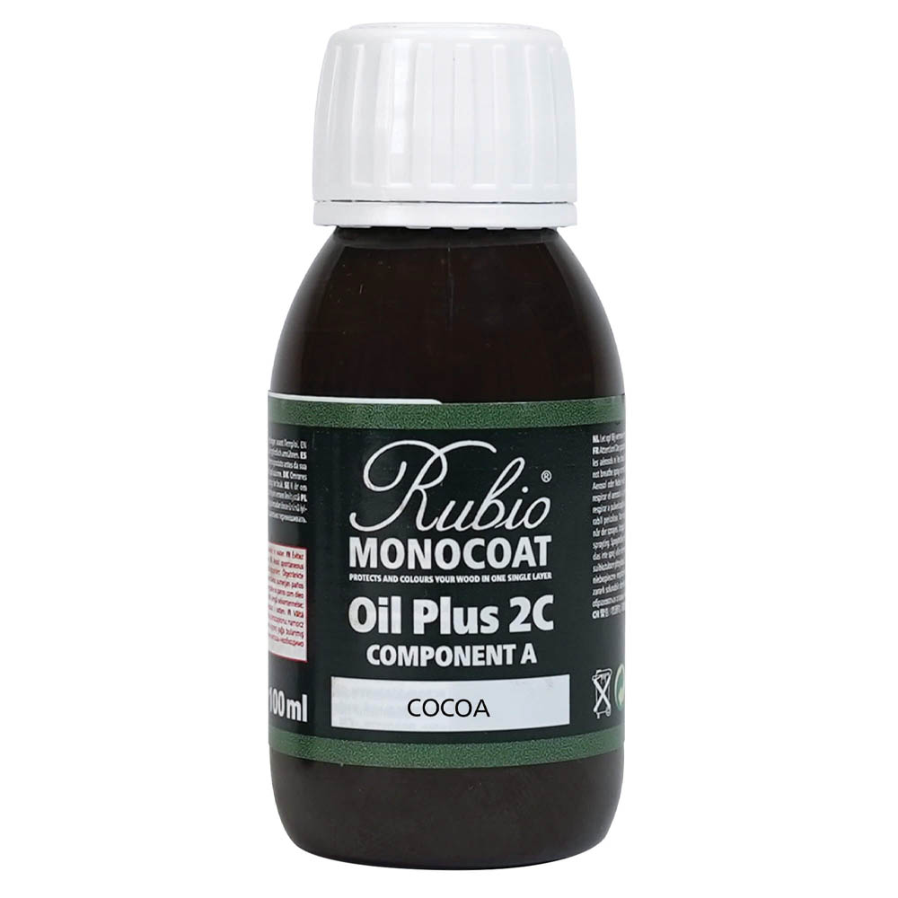 product: Rubio Monocoat Oil Plus Part A - Oil Only - Cocoa - 100 ml shown