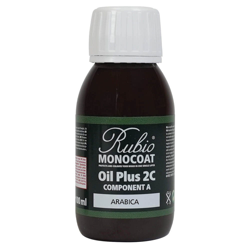 product: Rubio Monocoat Oil Plus Part A - Oil Only - Arabica - 100 ml shown
