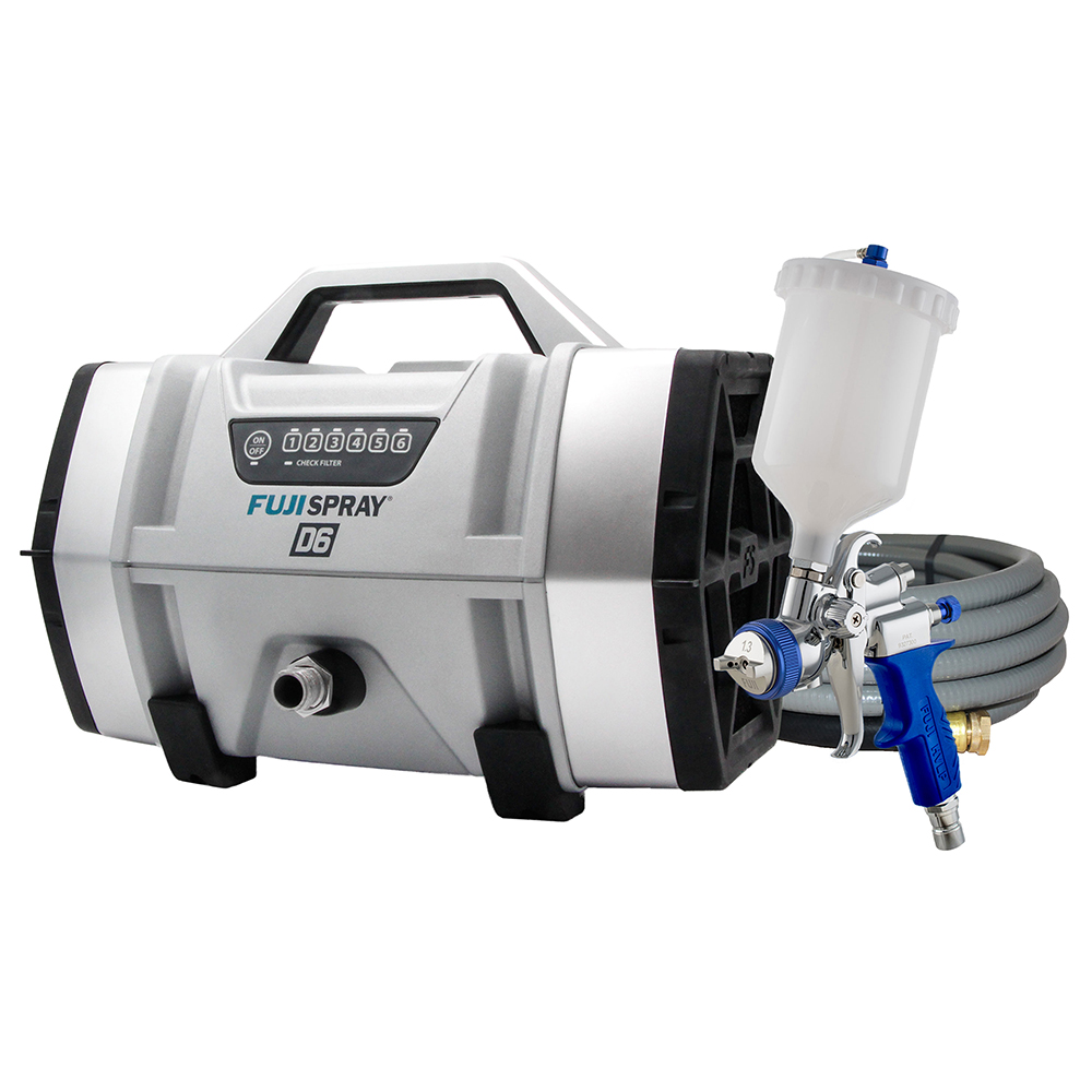 product: Fuji Spray D6 System with T-75 Spray Gun shown