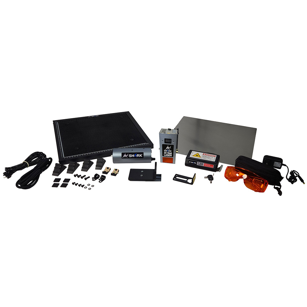 product: Next Wave 20W Laser Kit II for CNC Shark shown