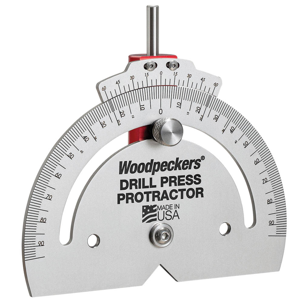 product: Woodpeckers Drill Press Protractor shown